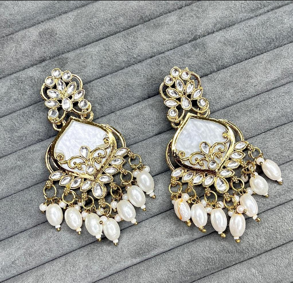 Kundan Chandbali Earrings