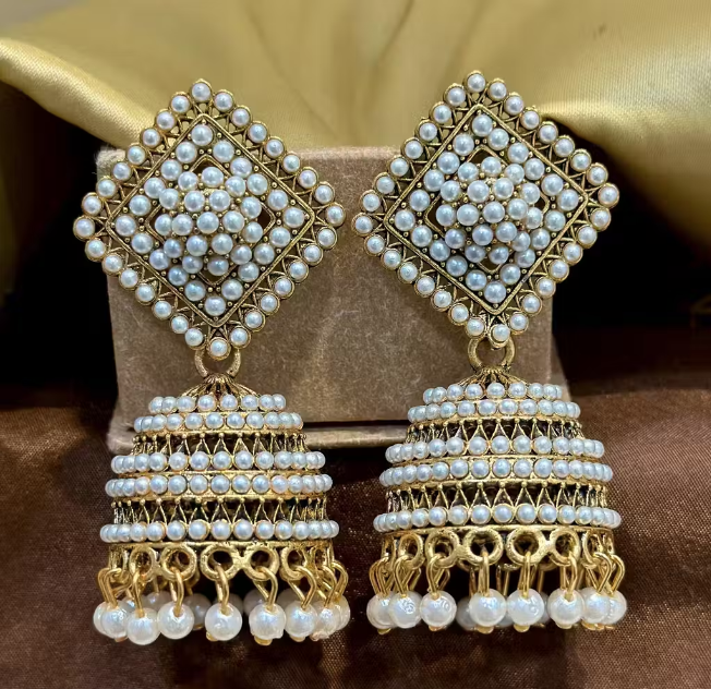 Indian Flower Stud Earrings