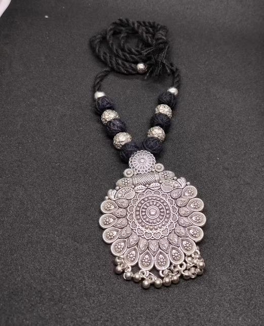 Thread Oxidised Necklace