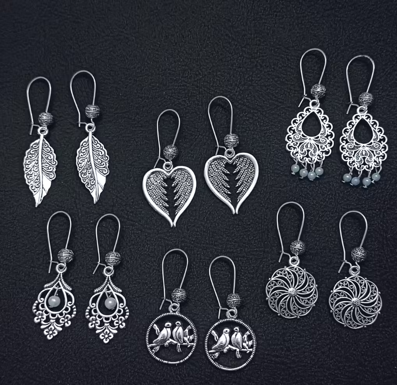 Hook Dangler Earrings Set of 6