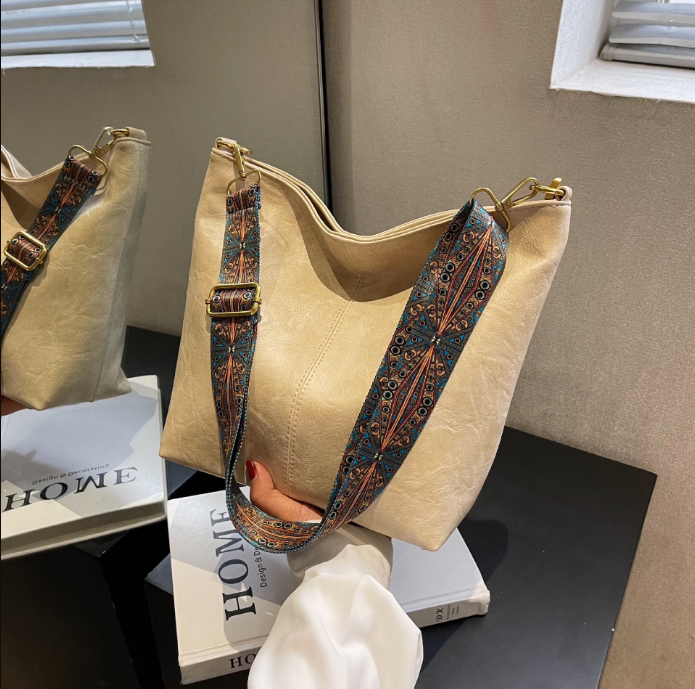 Retro Leather Large Handbag