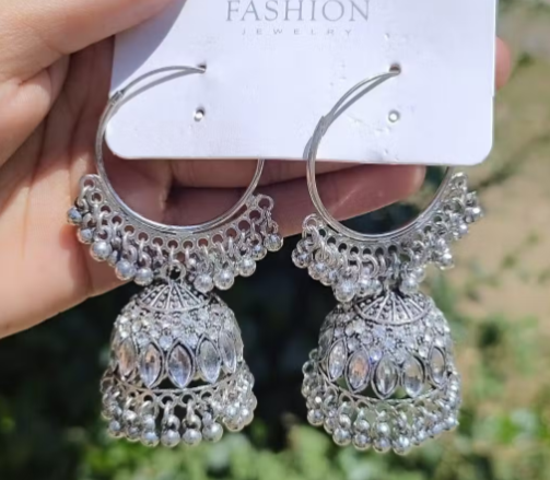 Traditional Silver Earrings