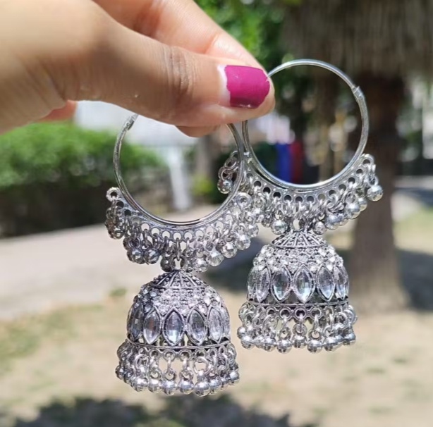 Traditional Silver Earrings