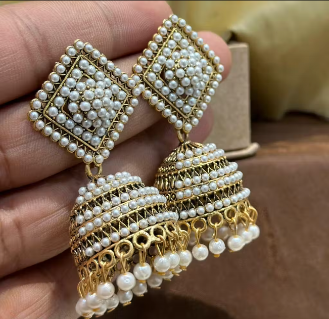 Indian Flower Stud Earrings