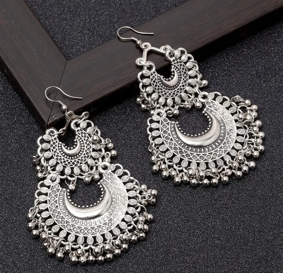 Antique Chandbali Earrings Set of 4