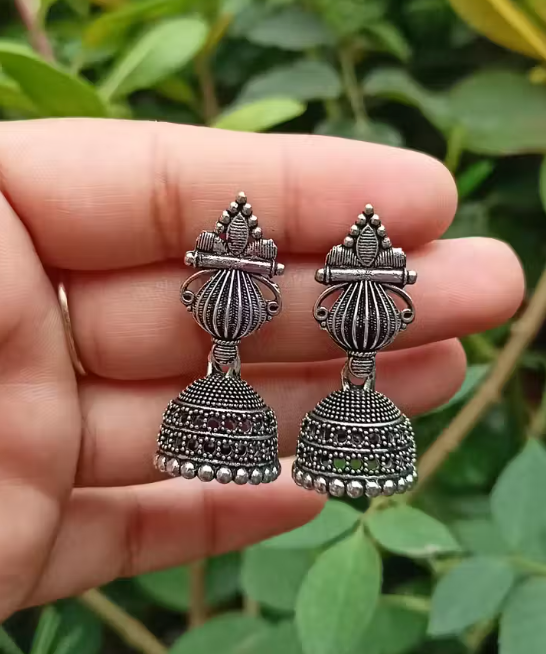 Antique Jhumka Earrings Set of 4