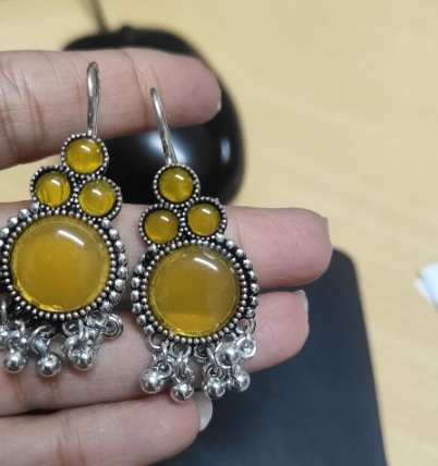 Earrings with Multi-Colored Set of 4