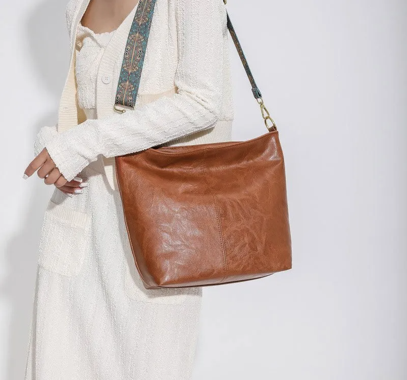 Elegant Textured Leather Women Handbag