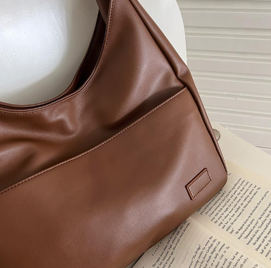Classic Leather Tote Shoulder Bag
