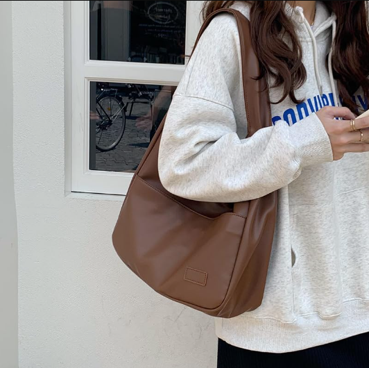 Classic Leather Tote Shoulder Bag