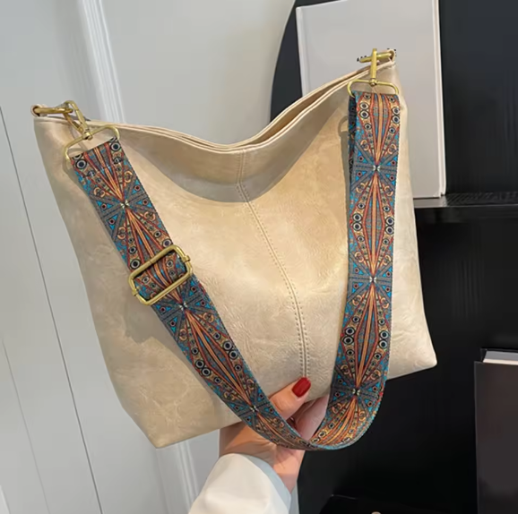 Retro Leather Large Handbag