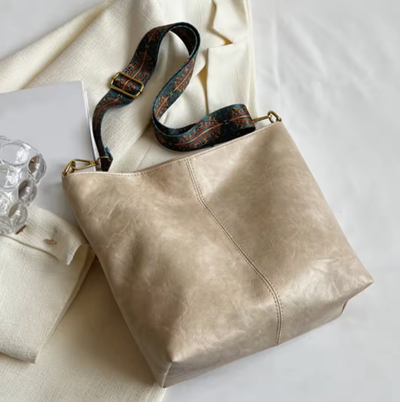 Retro Leather Large Handbag