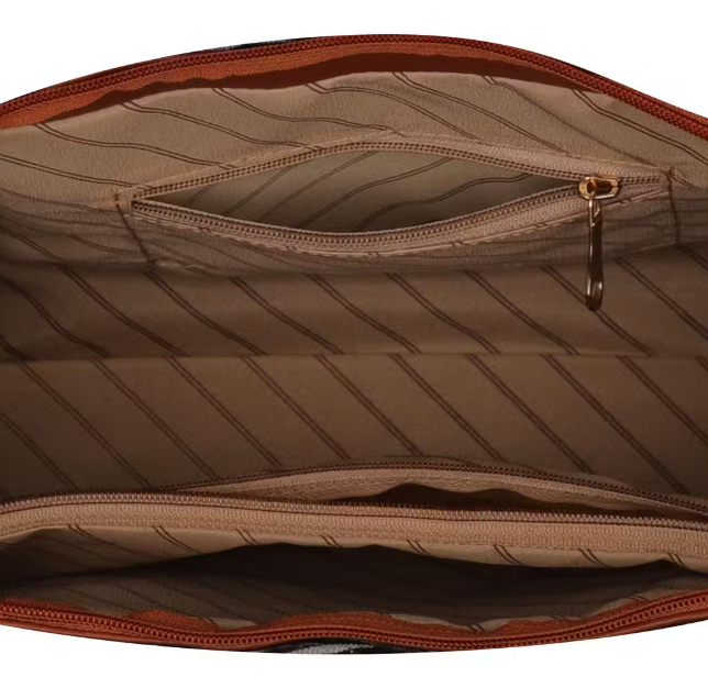 Canvas Tote Handbag Leather Handles