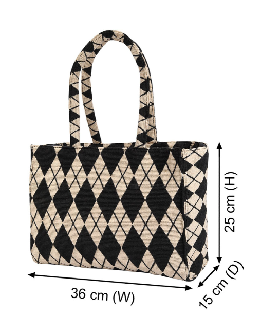 Large Jute Tote Handbag for Women