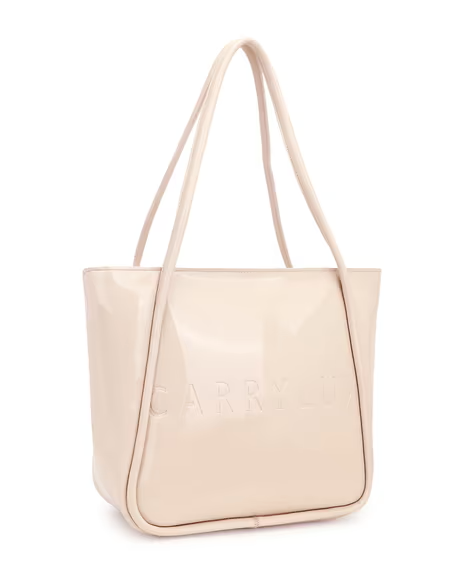 Carrylux Glossy PU Tote Handbag
