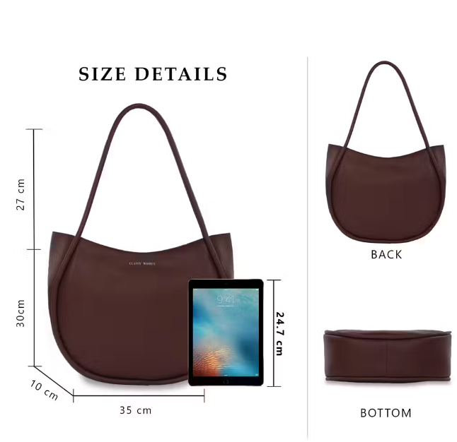 Trendy Leather Blends Fashion Handbag