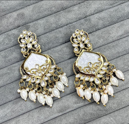 Kundan Chandbali Earrings