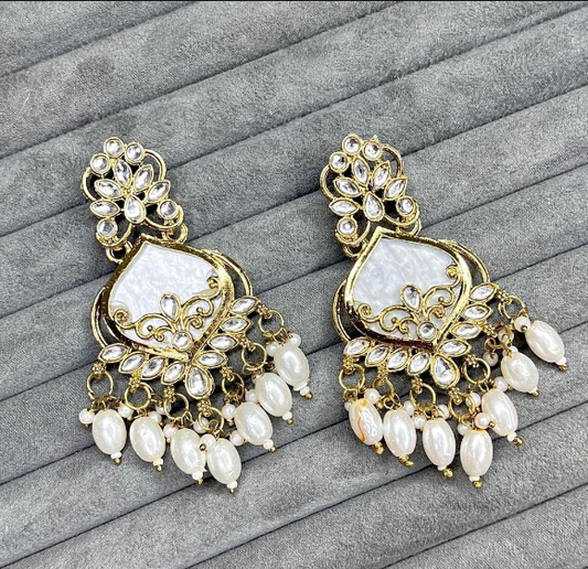 Kundan Chandbali Earrings