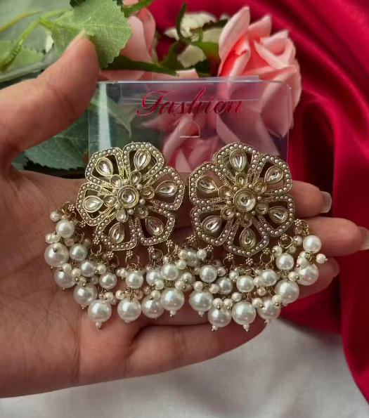 Kundan Floral Earrings