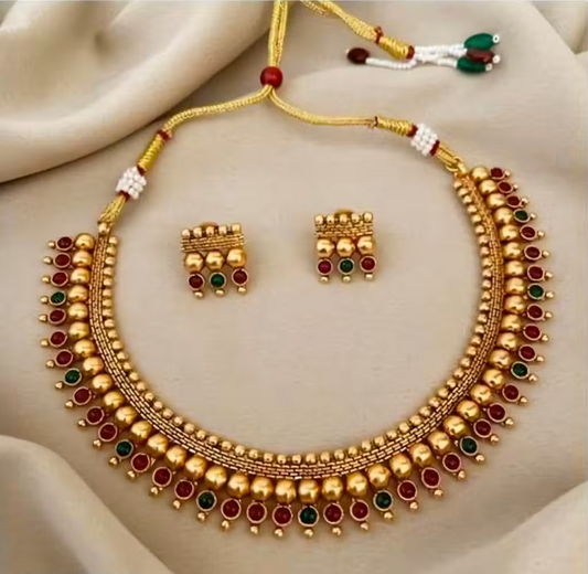 Traditional Temple Necklace Set