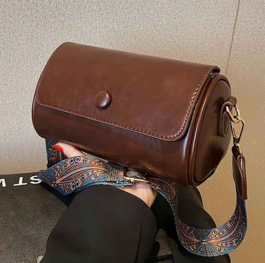 Leatherette Sling with Designer Strap bag