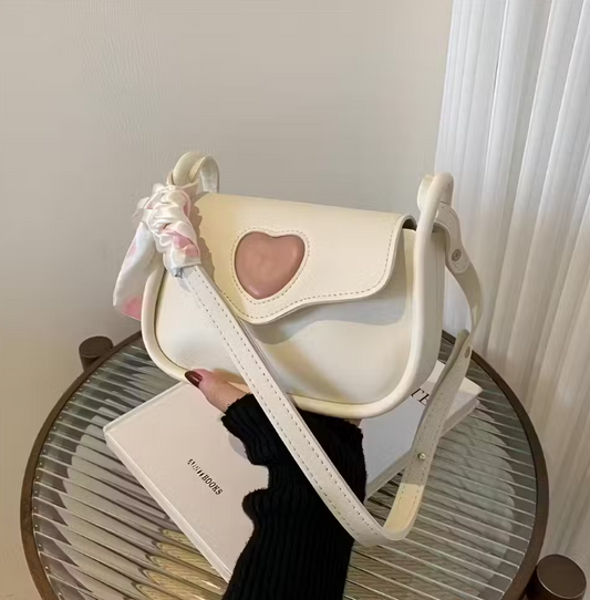 Trendy Korean Heart Sling Handbag