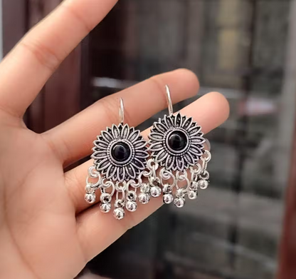 Sunflower Chandbali Earrings