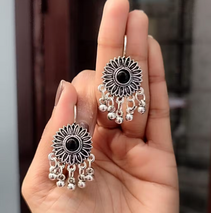 Sunflower Chandbali Earrings