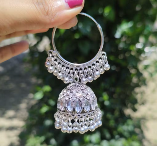 Traditional Silver Earrings