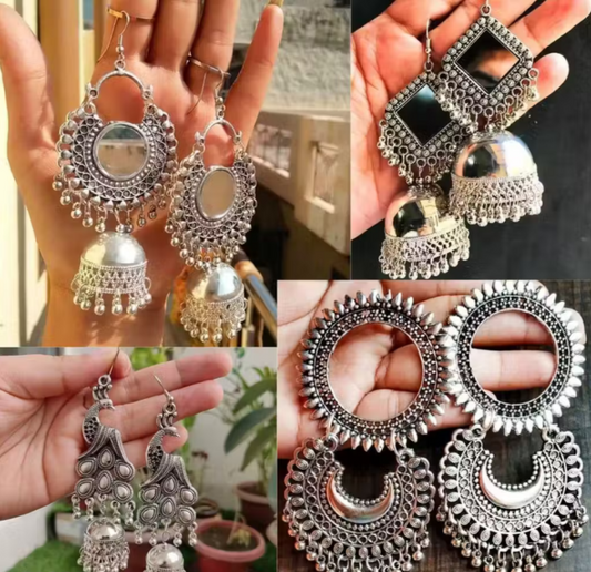 Traditional Pendant Earrings Set of 4