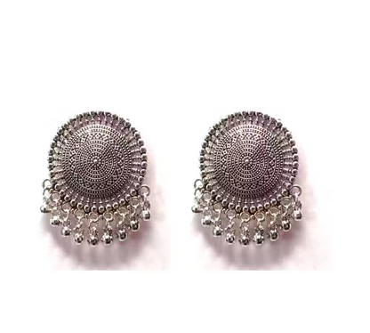 Bead Dangles Oxidized Earrings