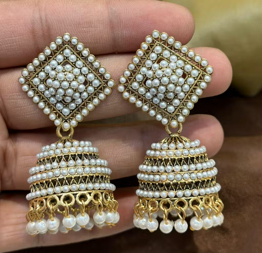 Indian Flower Stud Earrings