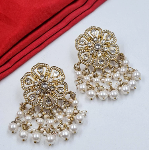 Kundan Floral Earrings