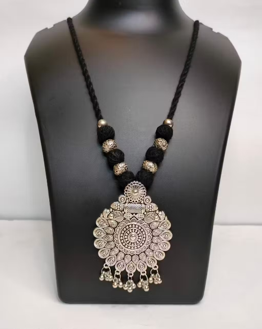 Thread Oxidised Necklace