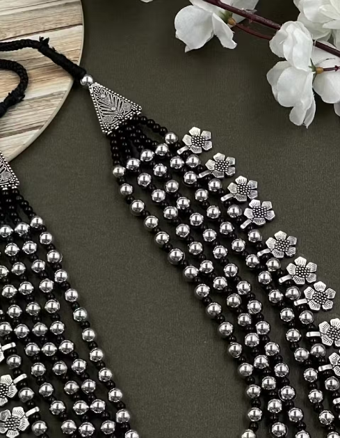 Multi-Layer Necklace Set with Earrings