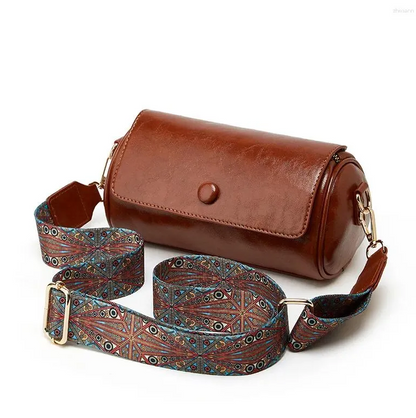 Leatherette Sling with Designer Strap bag