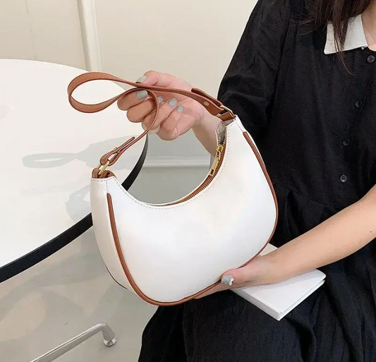 Solid Leather Handbag for Women & Girls