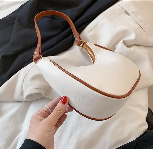Solid Leather Handbag for Women & Girls