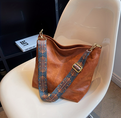 Elegant Textured Leather Women Handbag