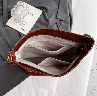 Elegant Textured Leather Women Handbag