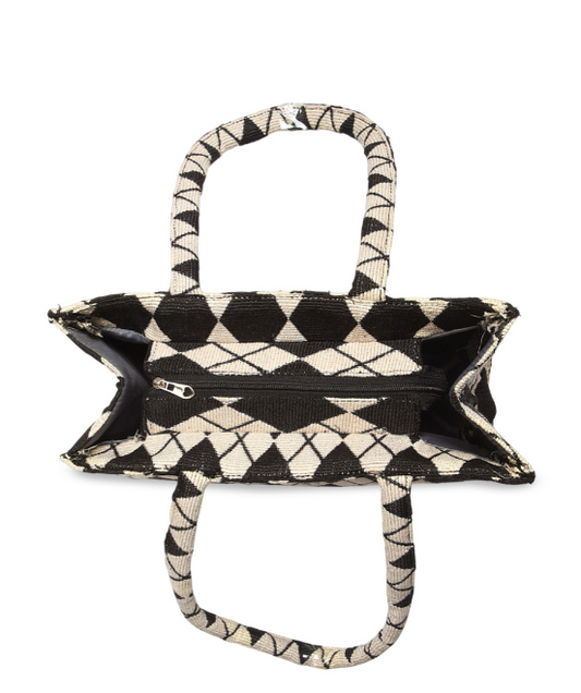 Large Jute Tote Handbag for Women