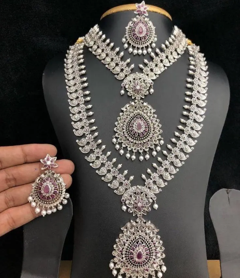 Royal Bridal Necklace Set with Earrings